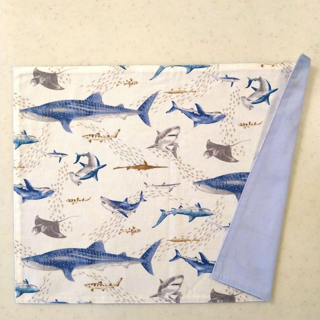 No.2225　お弁当袋(ボタン付き)、巾着袋(片ひも)、ランチマット　3点×4