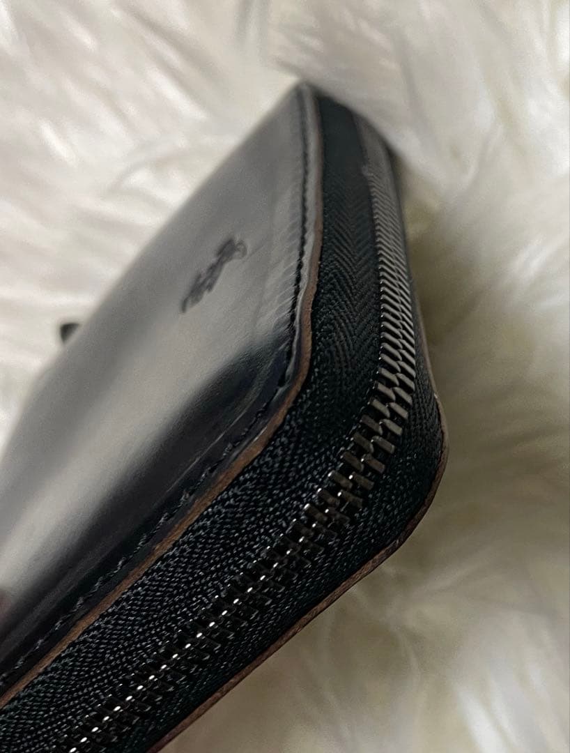 専用MR.OLIVE【ミスターオリーブ】　ラウンドファスナー　ブラック　本革