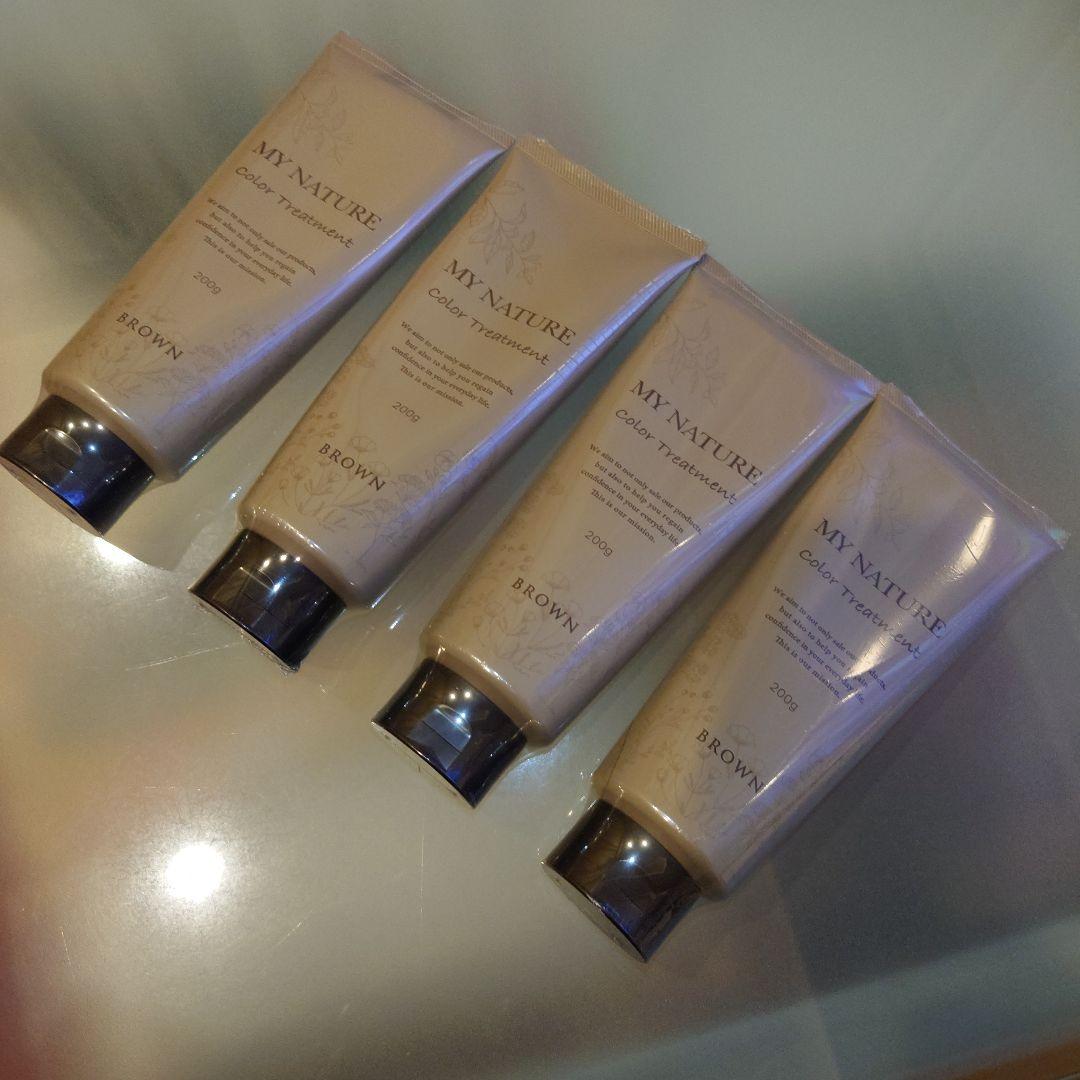 【新品未使用】マイナチュレ　カラートリートメント（白髪用）ブラウン　4本セット