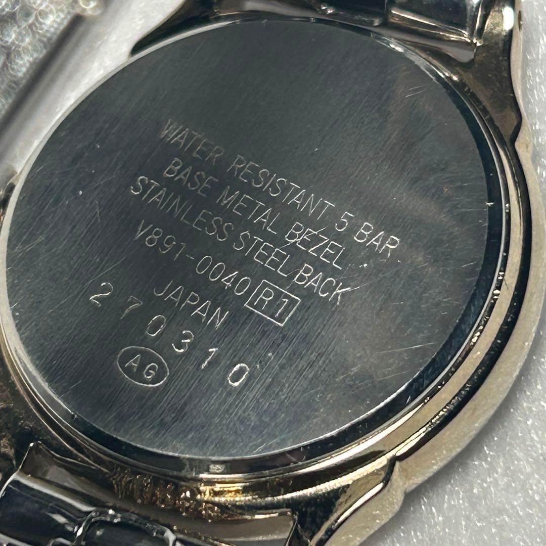 SEIKO ALBA ムーンフェイズ　新品電池　新品ベルト　稼動品