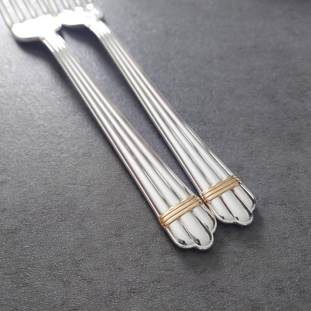 美品 クリストフル アリアゴールドリング テーブルフォーク 未開封含む 5点