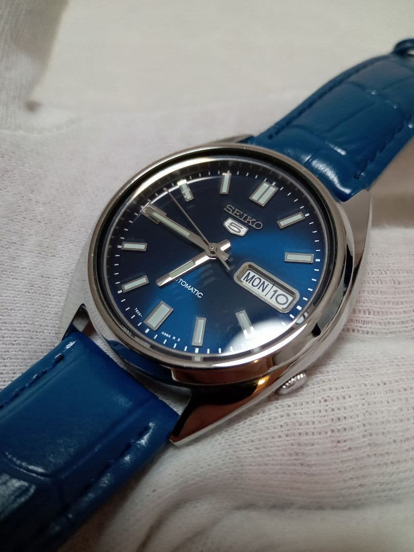 松*ん様 SEIKO5　AUTOMATIC　機械式自動巻　7S26　ネイビー　未