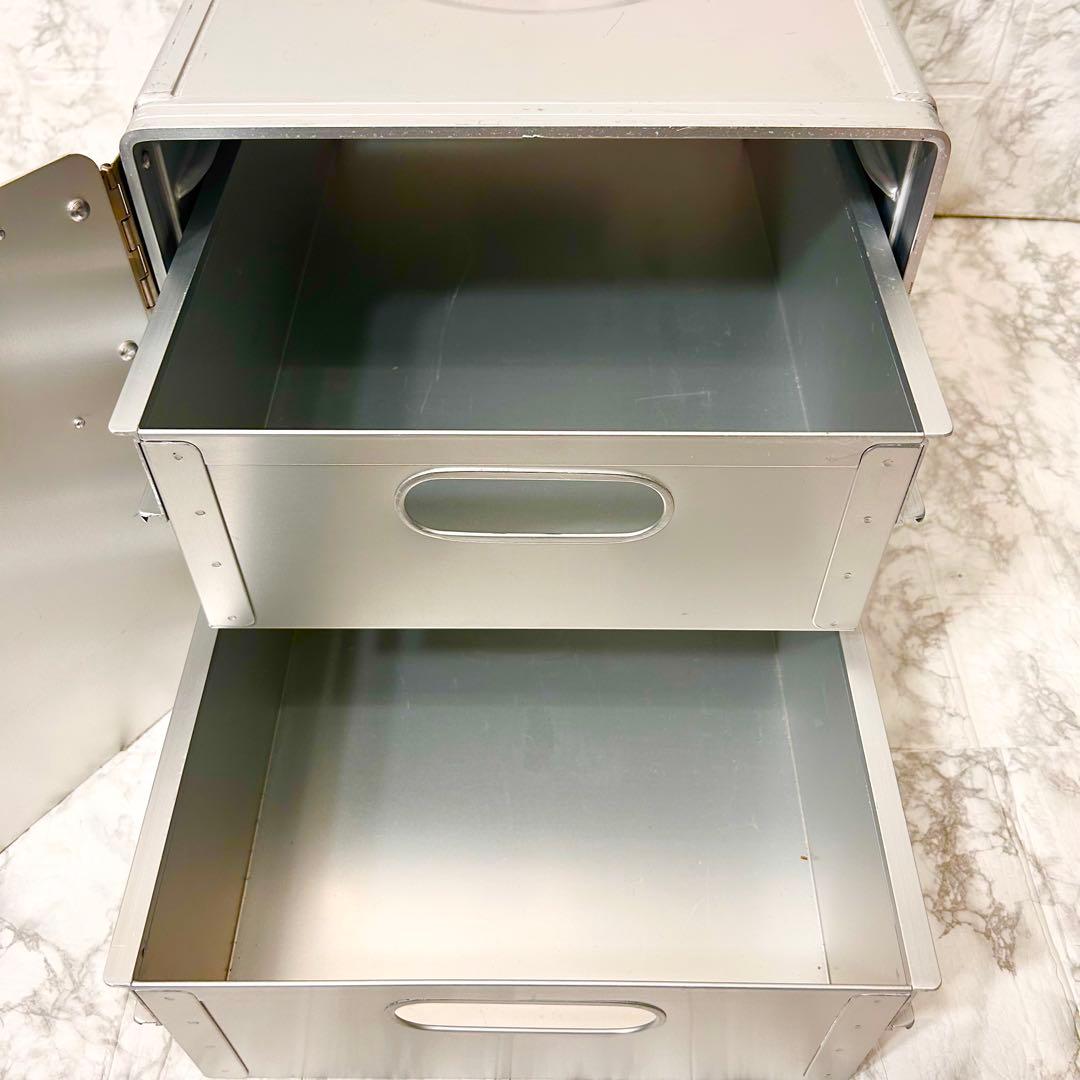 P*e様 【良品】フィールドア アルミギャレーボックス 収納 キャンプ用品 アウ