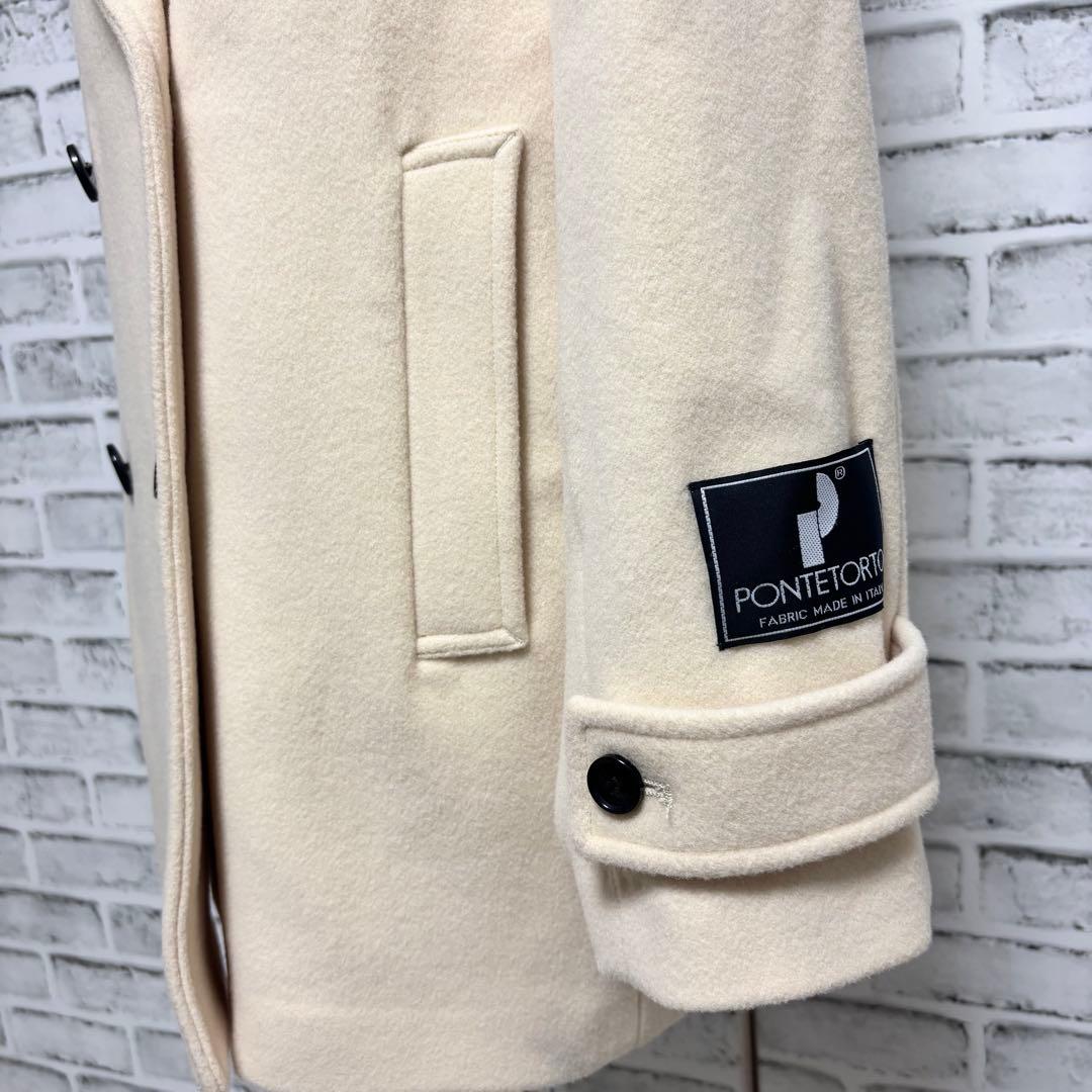 N. Natural Beauty Basic ウールパイルダブルミディコート