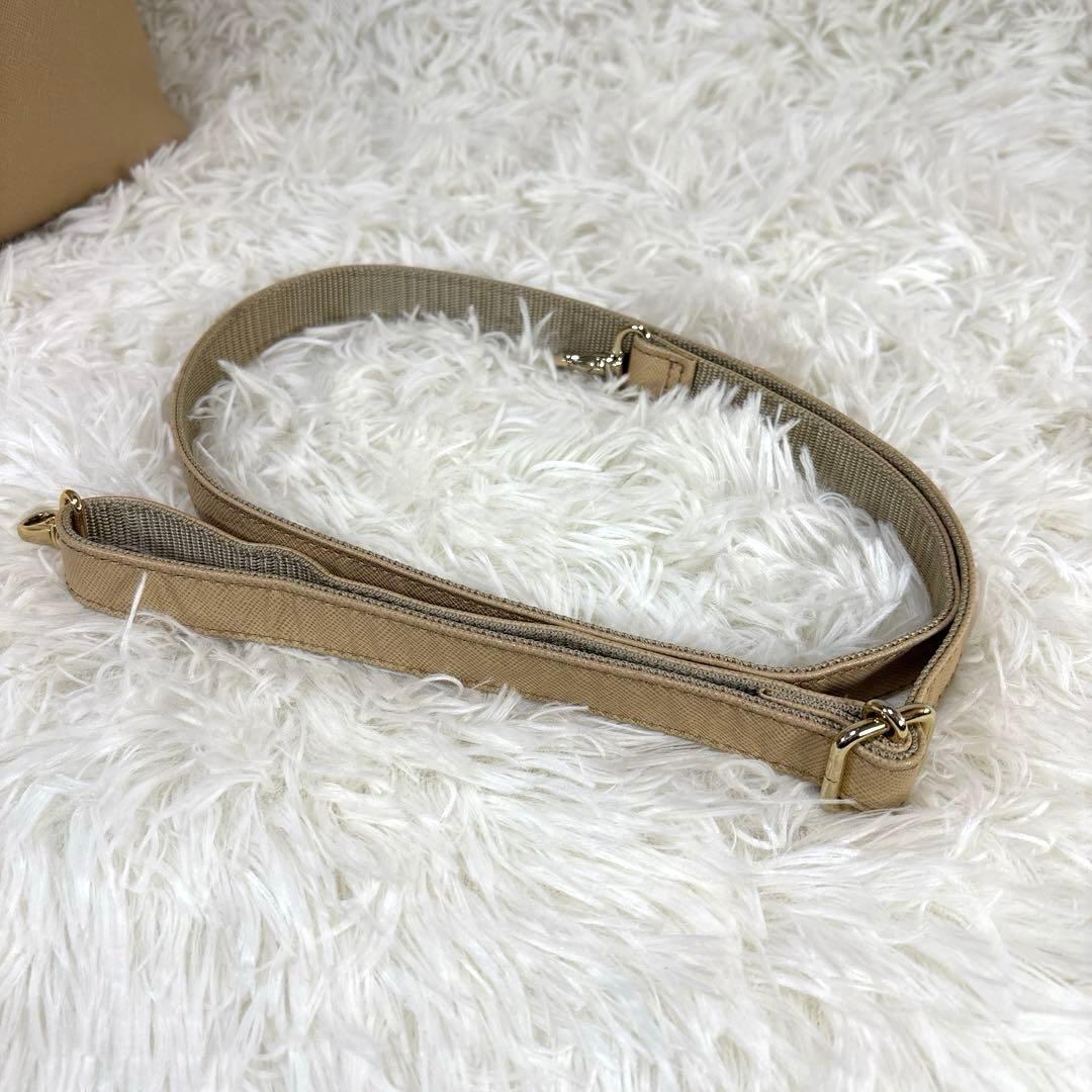 HAMANO 濱野皮革工藝 2WAY サフィアーノレザー　トートバッグ　ベージュ