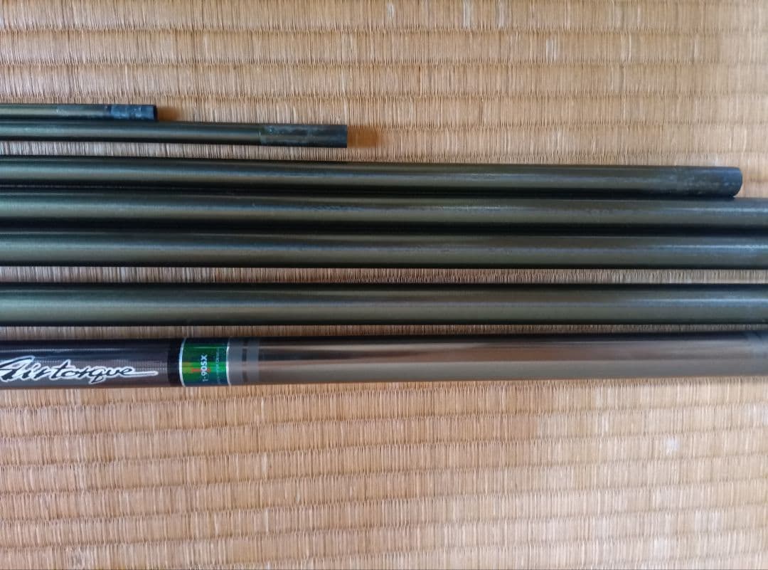 鮎竿　ダイワ銀影　エアトルク1―90SX　全長9m　替穂先、竿袋、ロッドケース付