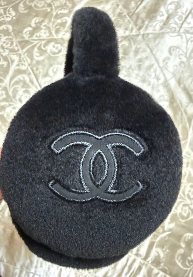 ⭐️新品同様⭐️CC 24N ココネージュ イヤーマフ耳当てシアリング ラムスキン黑