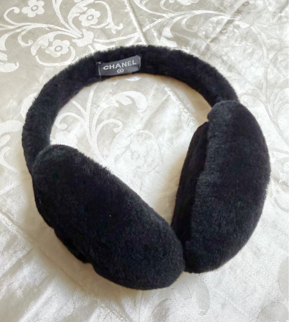 ⭐️新品同様⭐️CC 24N ココネージュ イヤーマフ耳当てシアリング ラムスキン黑