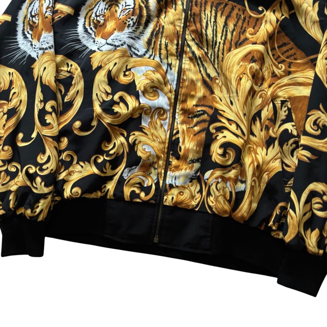VERSACE リバーシブルサテンボンバージャケット　A005