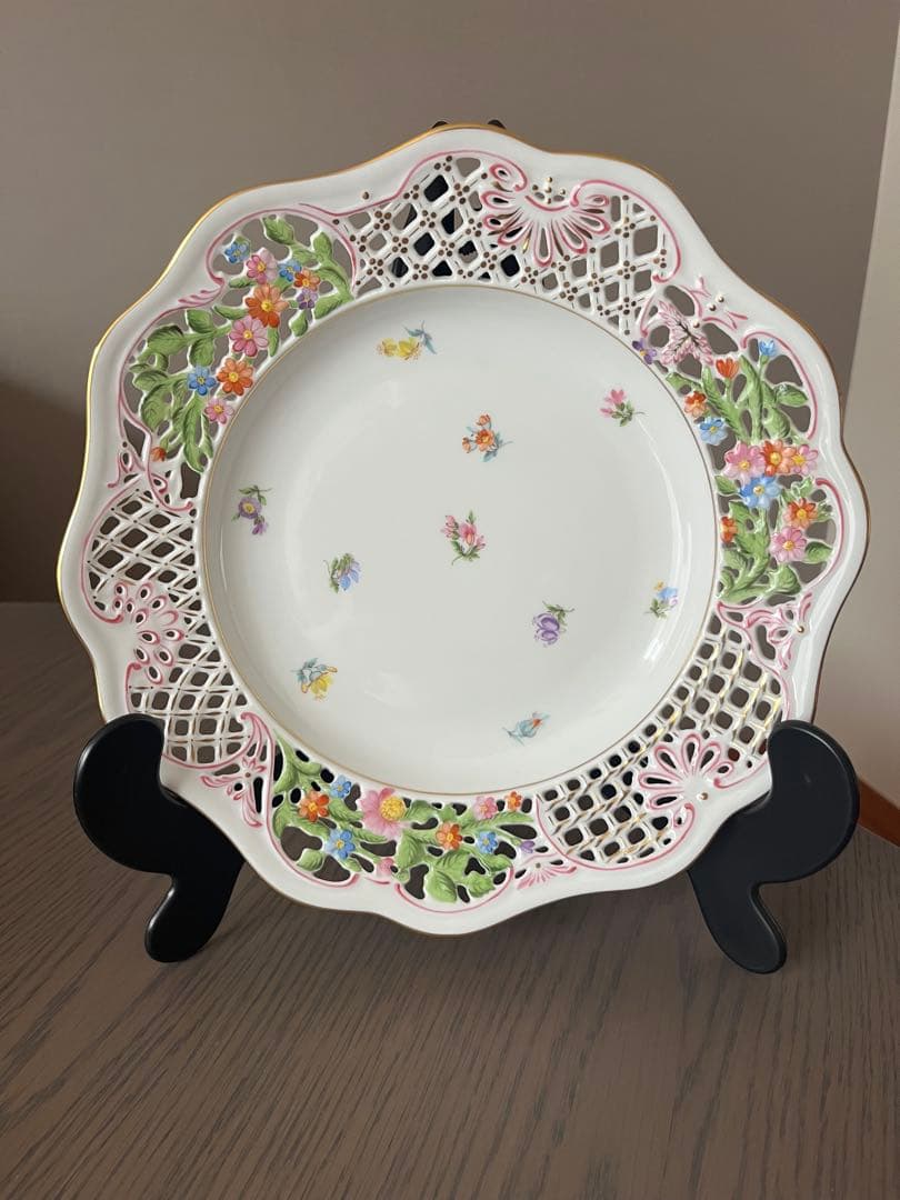 ヘレンド HEREND 透かし彫りの皿