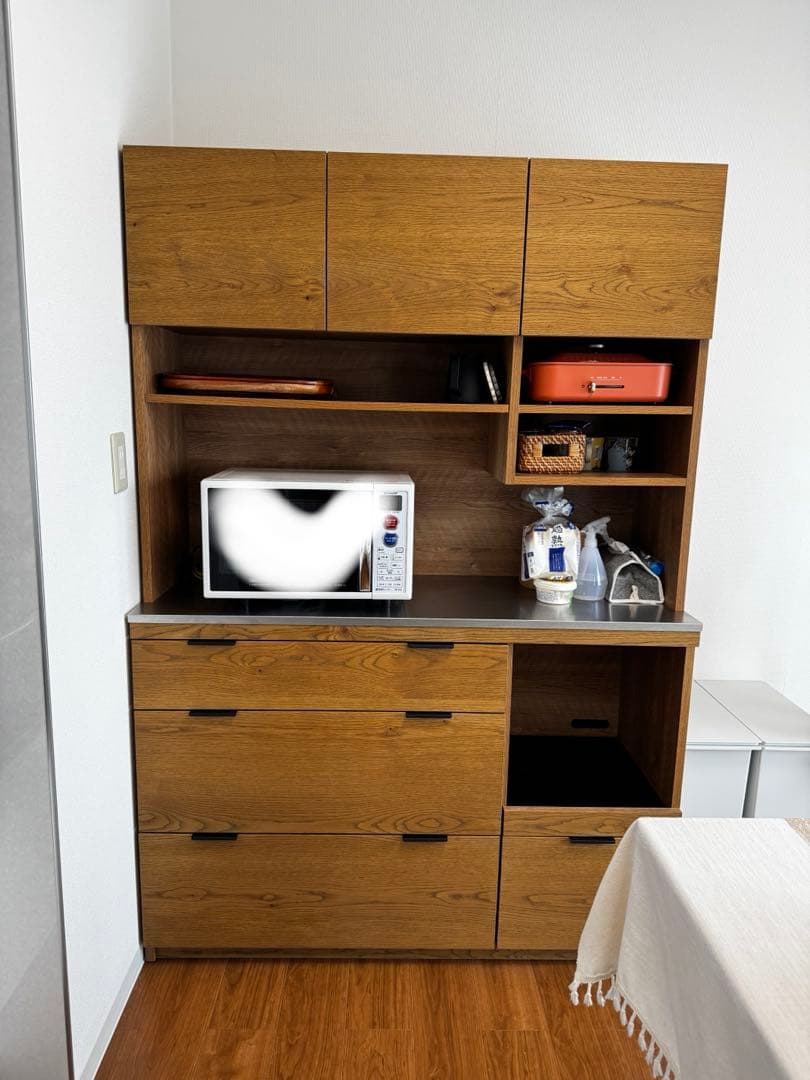 unico ADDAY(アディ) キッチンボード W1230木製 ステンレス天板