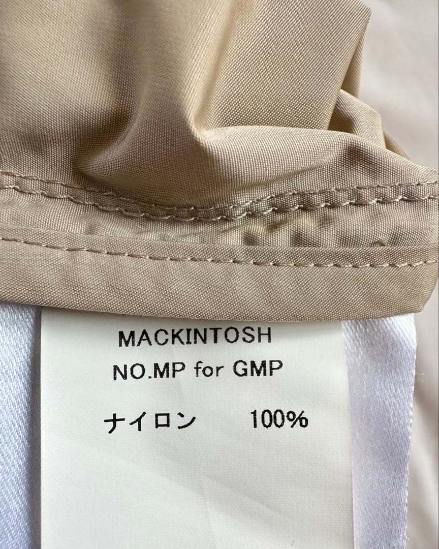 MACKINTOSH ステンカラーコート 38 撥水 フード着脱可 ベージュ