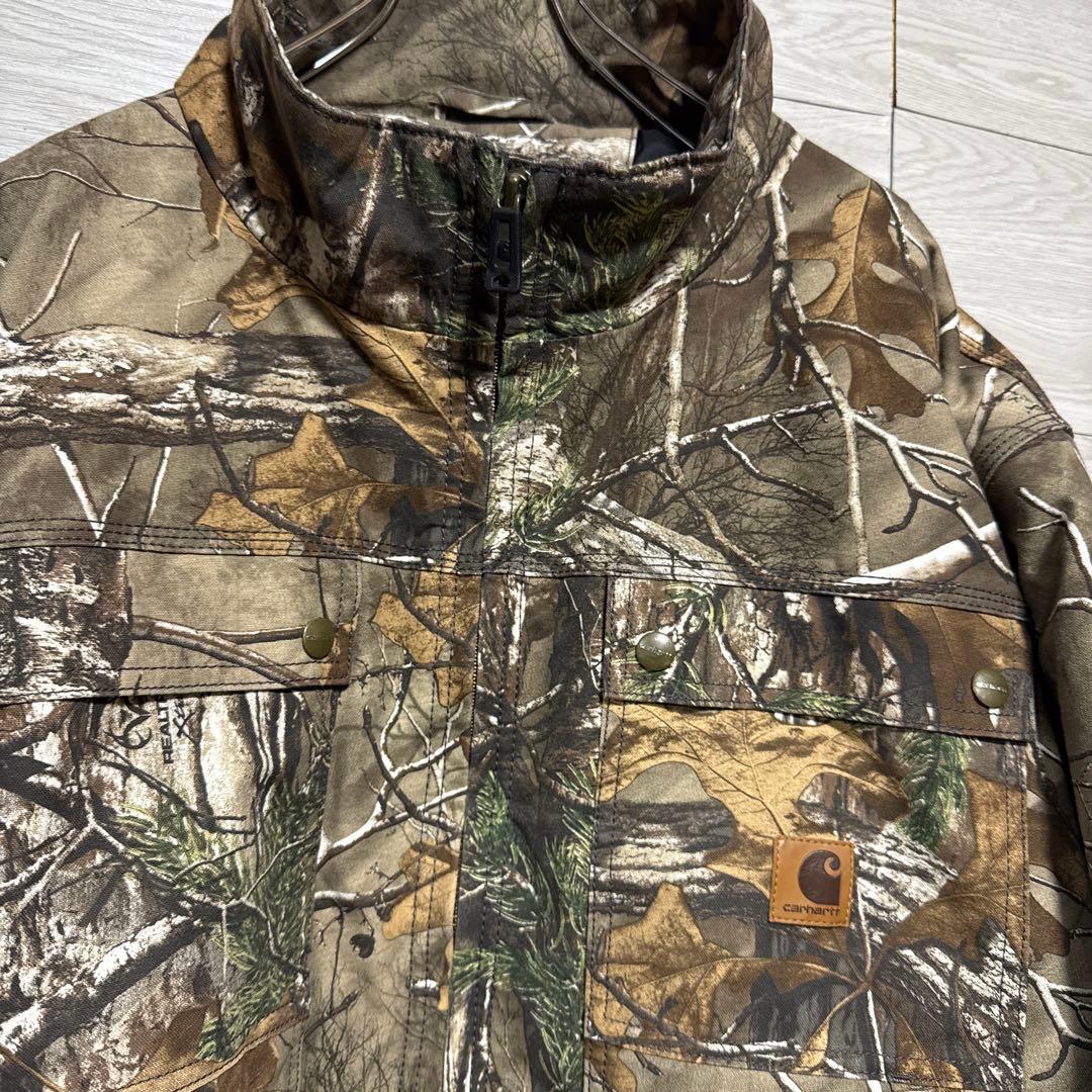 希少 Carhartt リアルツリー 中綿 防寒 ハンティングジャケット 3XL