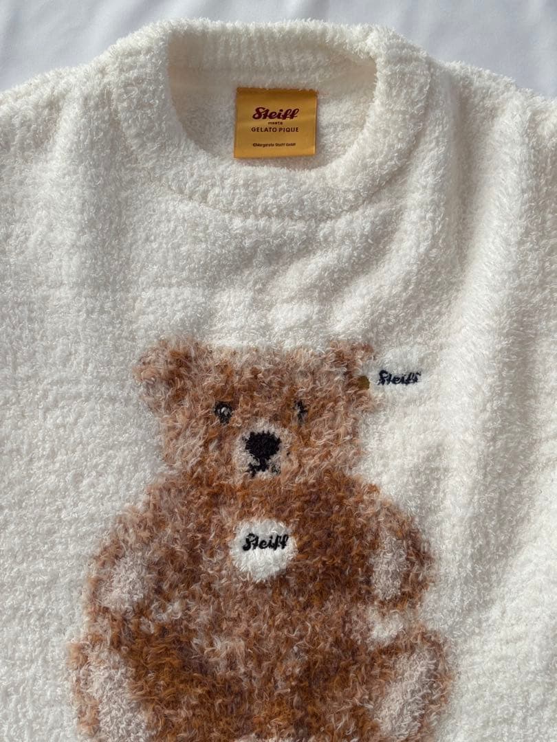 新品ジェラートピケ Steiff シュタイフ パウダージャガードワンピース