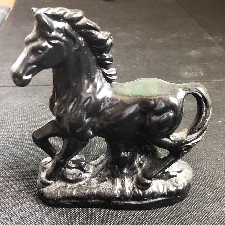 置物 那智黒 馬