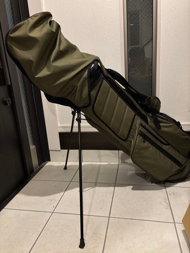 アディダス スタンド式キャディバッグ カーキ