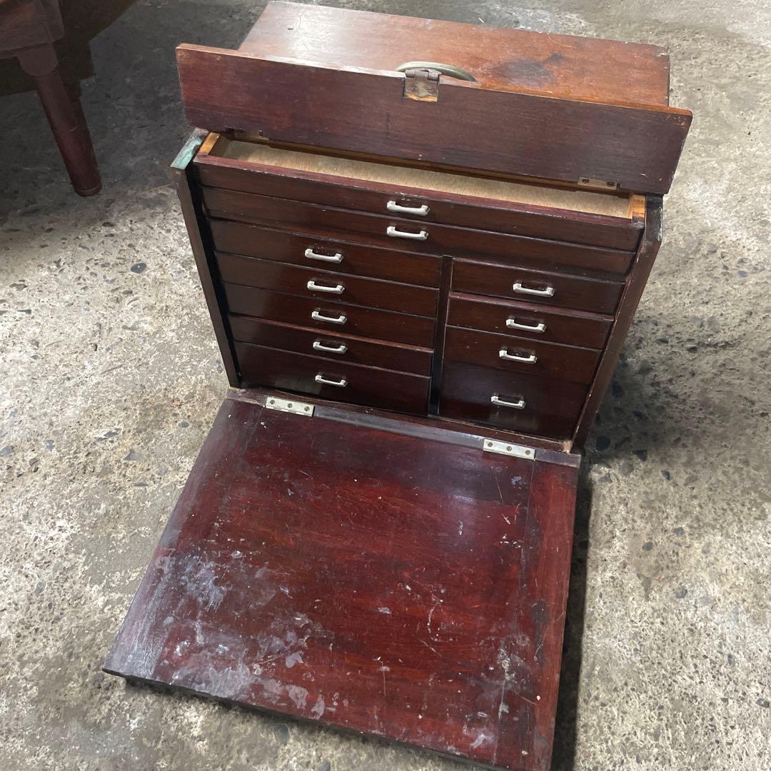 レア　古い歯医者さんの道具箱　古道具