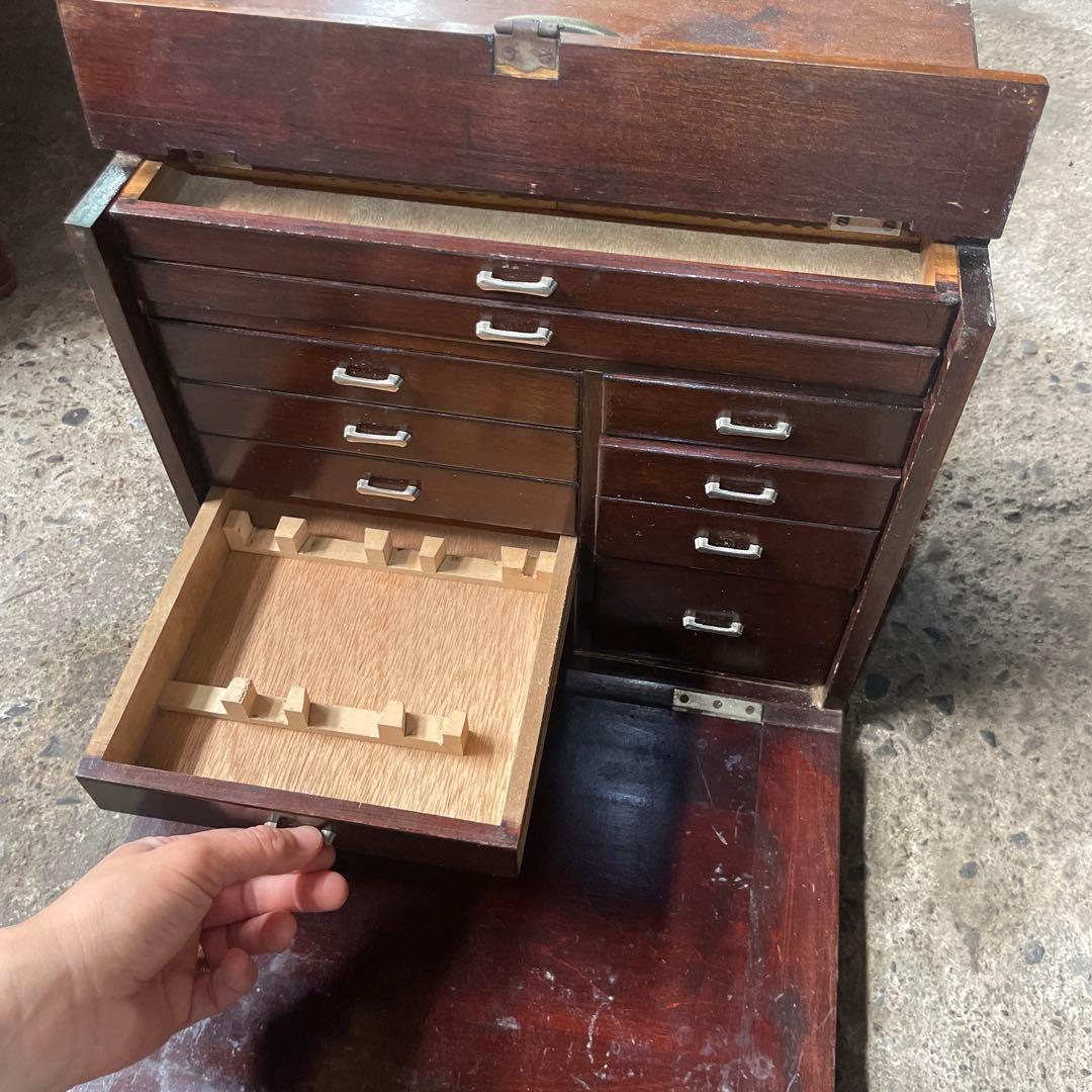 レア　古い歯医者さんの道具箱　古道具