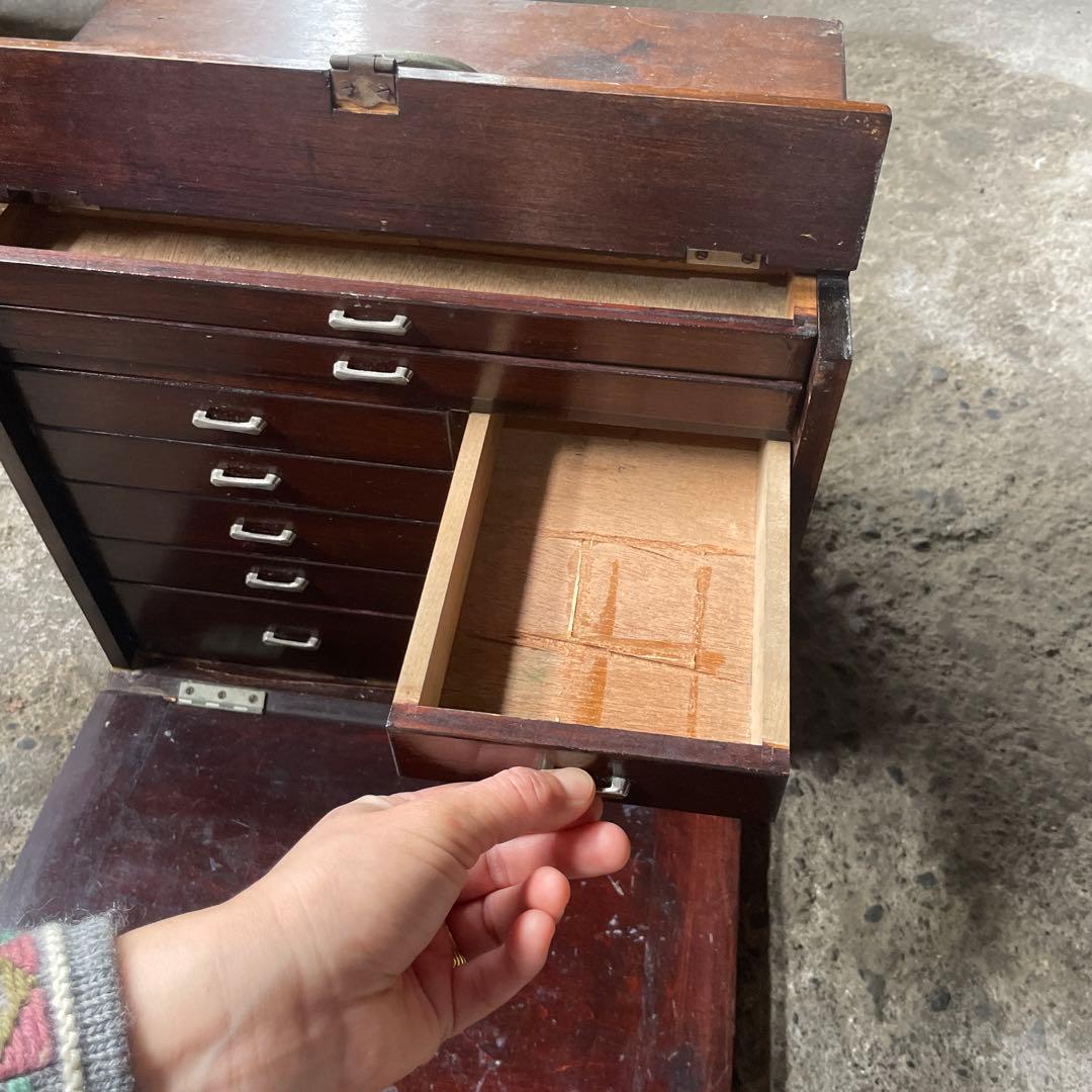 レア　古い歯医者さんの道具箱　古道具