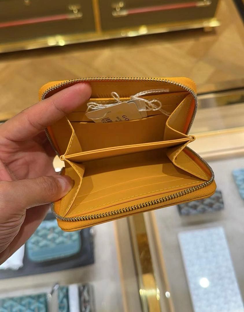 GOYARD ゴヤール ラウンジジップ　財布 イエロー