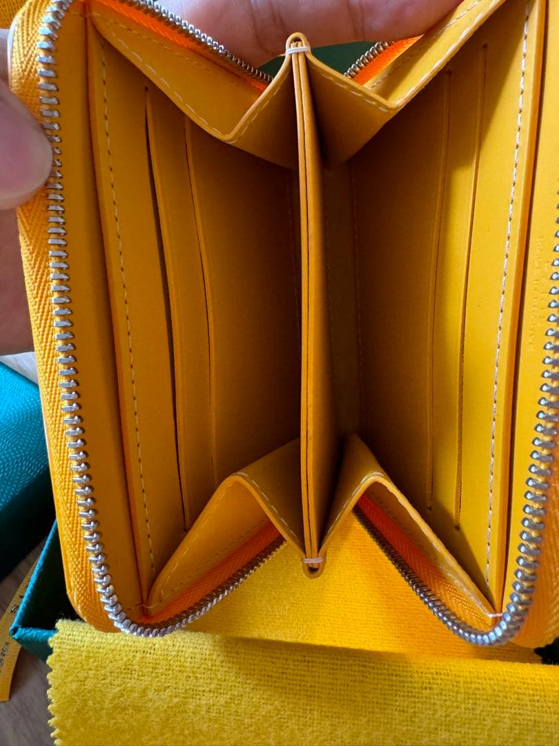 GOYARD ゴヤール ラウンジジップ　財布 イエロー