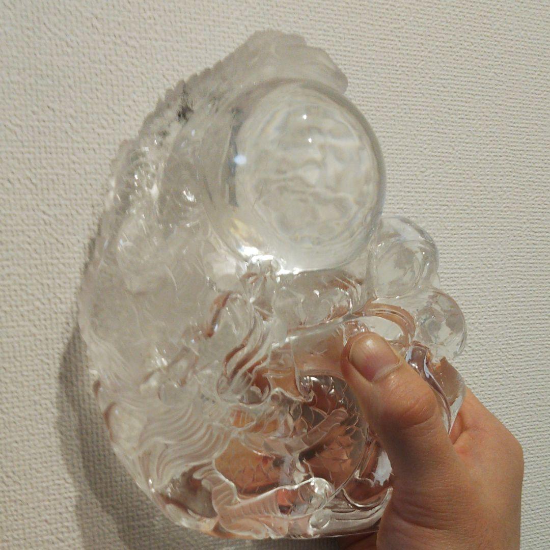 水晶 彫刻 昇り龍 ブラジル産