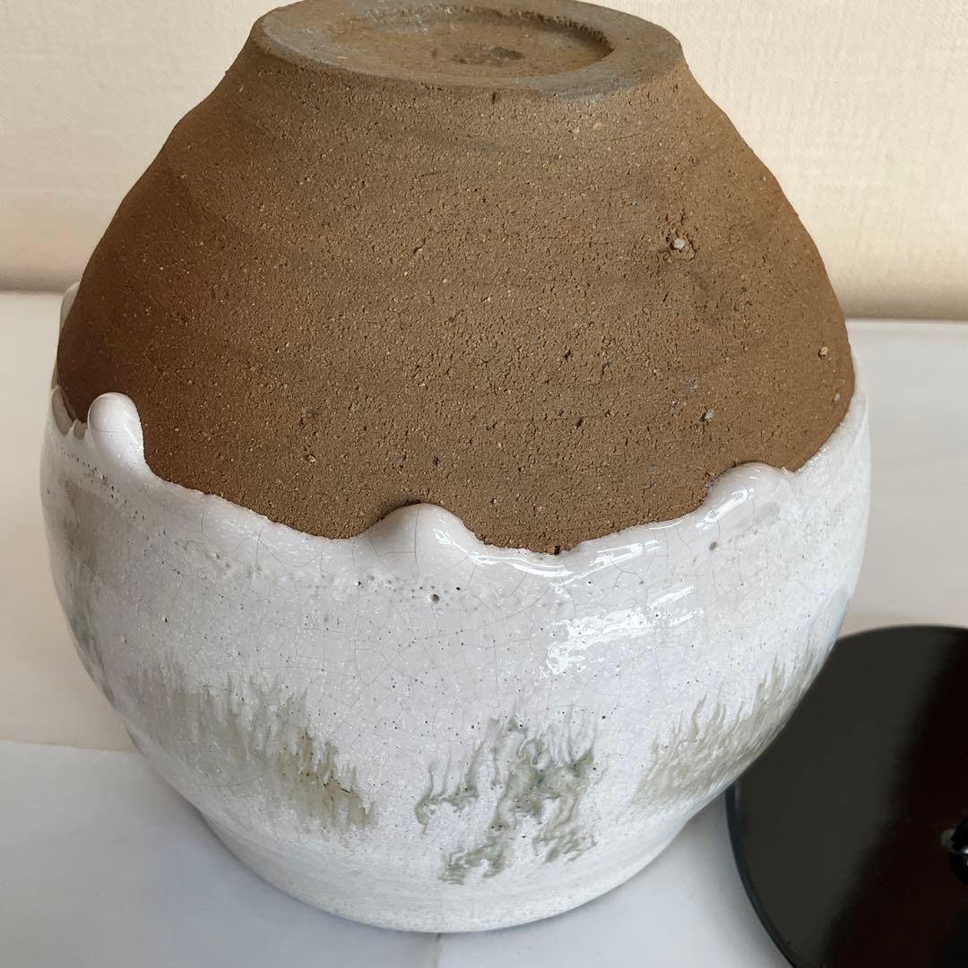 人間国宝　清水卯一作　水指　共箱