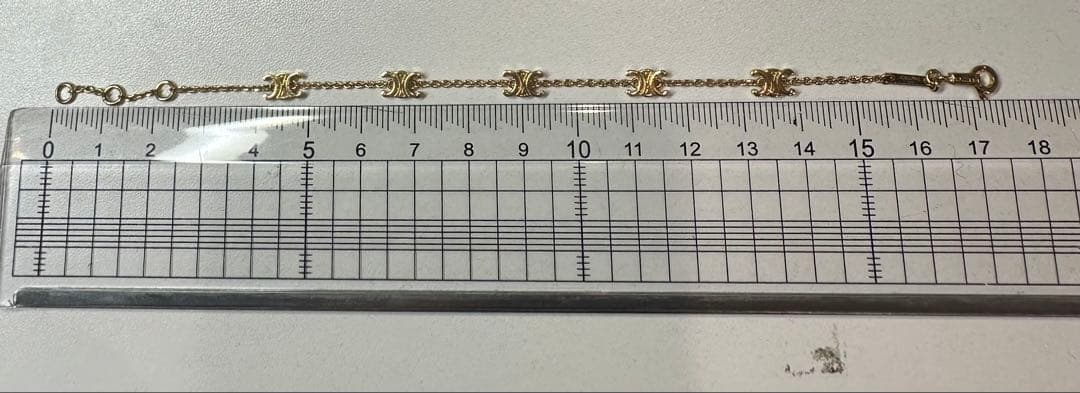 【USED美品】CELINE ミニトリオンフブレスレット ☆値交渉可能品