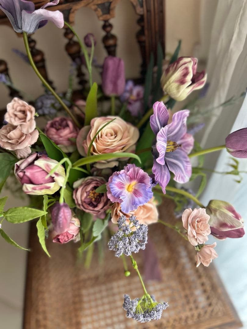 アーティフィシャルフラワーブーケ　造花ブーケ　ウェディングブーケ