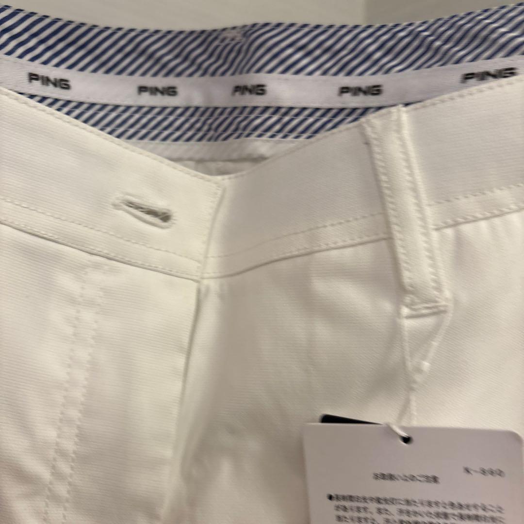 ゴルフレディースパンツ　ping 白