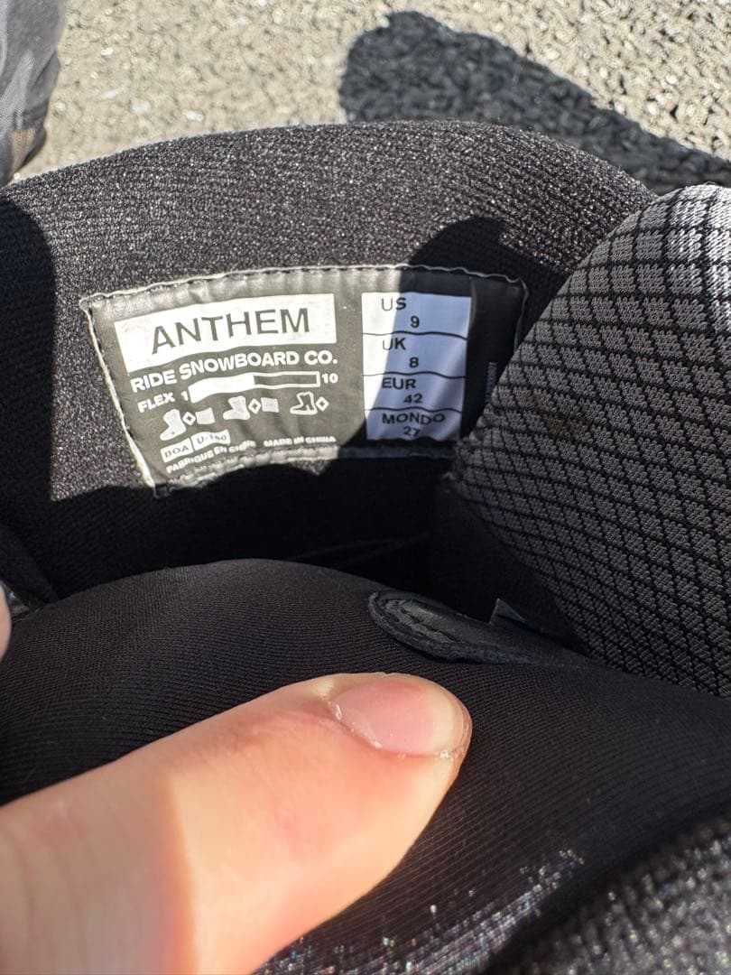 ・スノボー用ブーツ　RIDE 27センチ