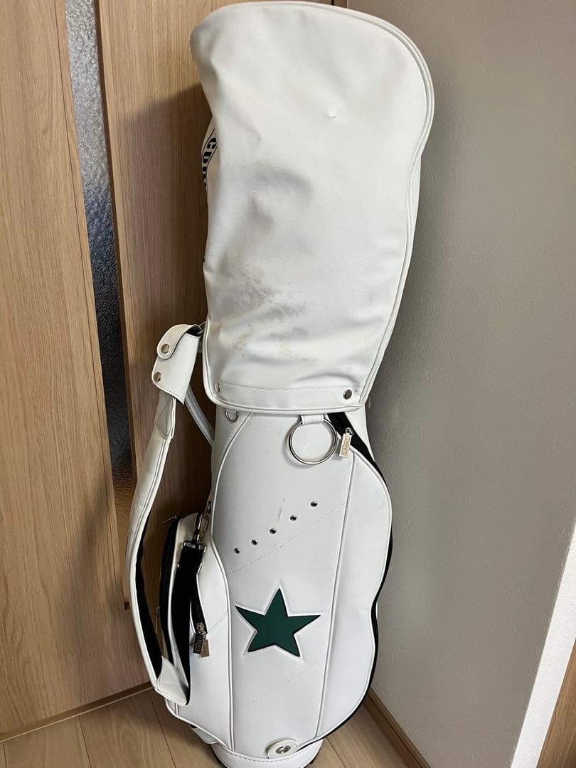 コンバースCONVERSE キャディバッグ ホワイト／グリーン
