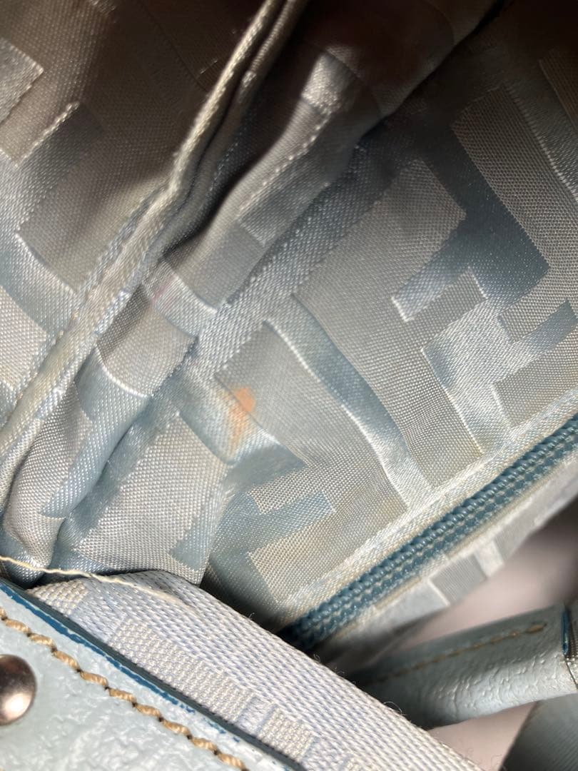 Fendi ロゴ入り トートバッグ ライトブルー