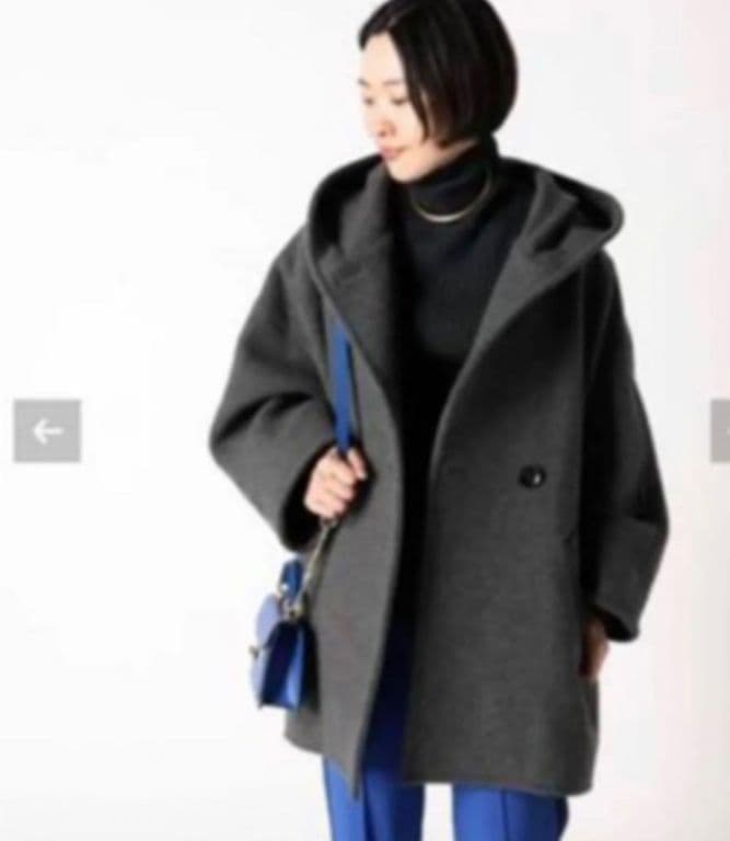 モッサオーバーフーディコート　グレー36