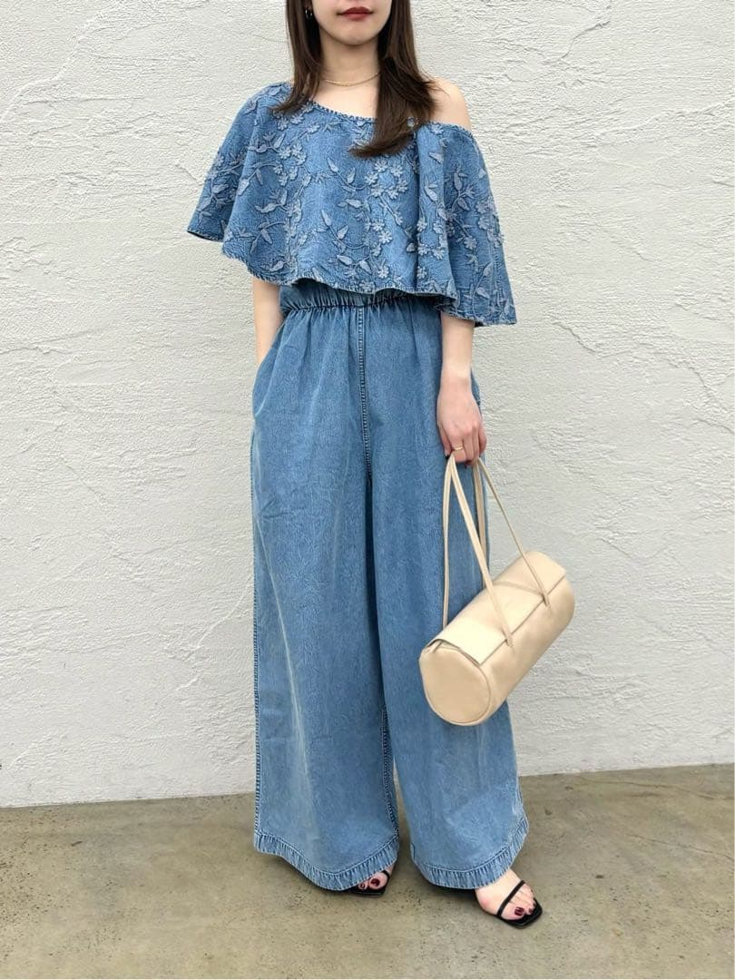 Whim Gazette(ウィム ガゼット) エンブロイダリージャンプスーツ