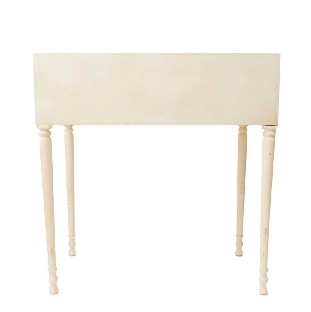 アンティーク風　ライティングデスク　机　ホワイト家具