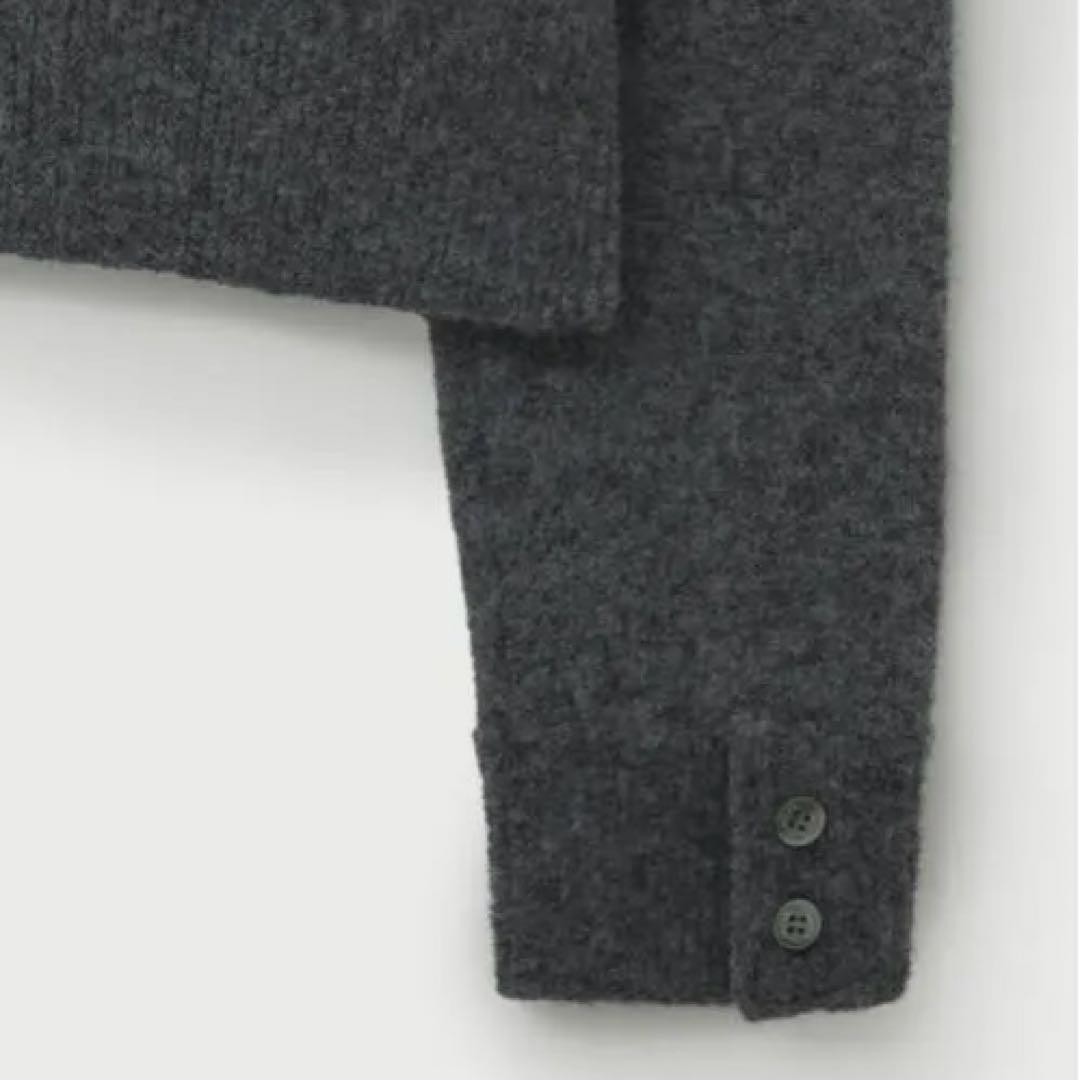 SATUR 完売 M ローレンウールブレンドクルーネックニットカーディガン