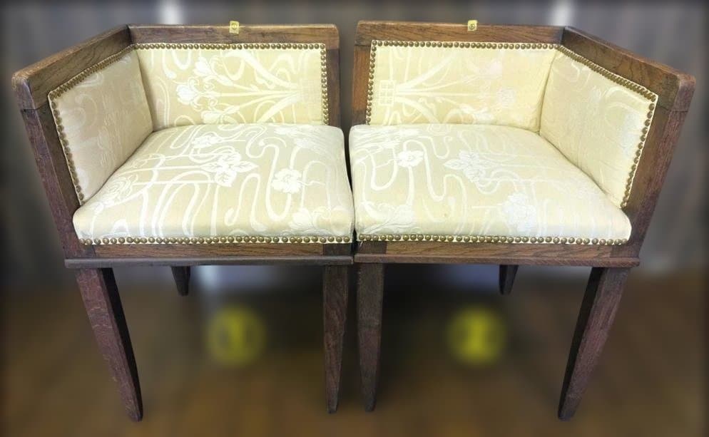 〈現状渡し〉アンティーク コーナーチェア ② セット販売