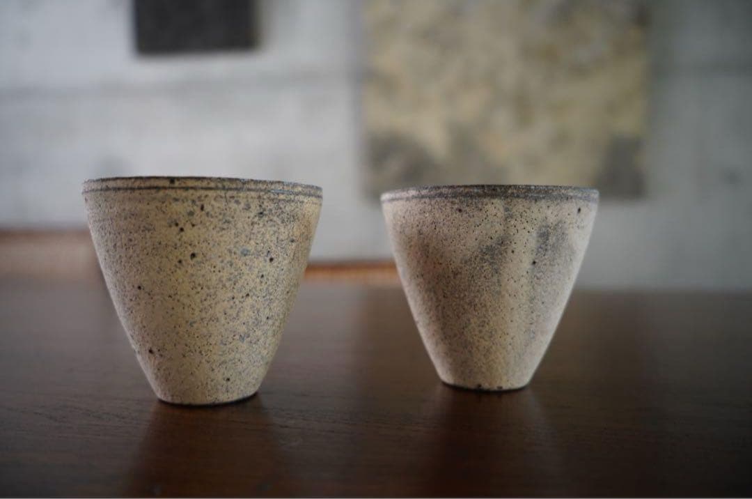 2020n 二階堂明弘 焼き締め 三角椀 白 ホワイト 4点セット