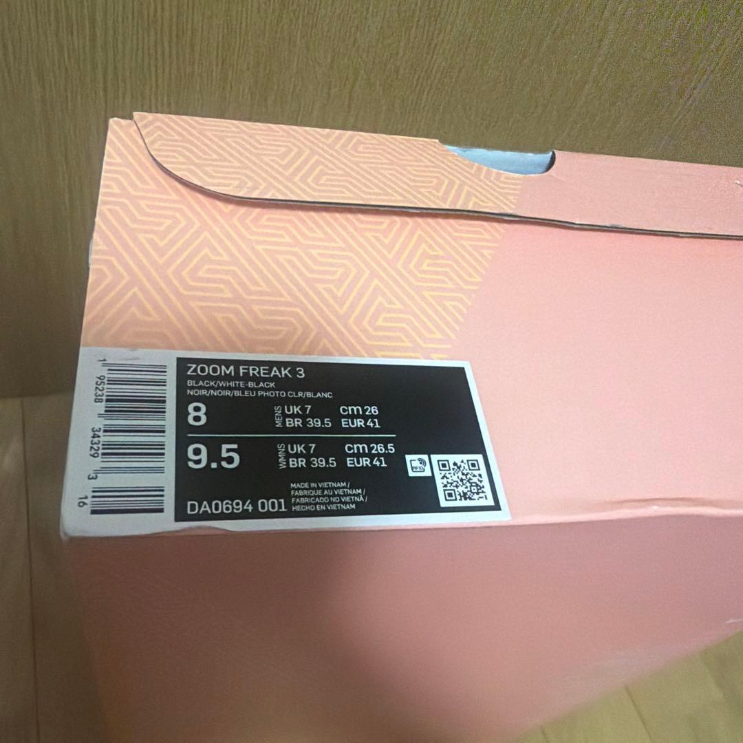 シューズ(男性用) Nike ZOOM FREAK 3 9.5 (US)