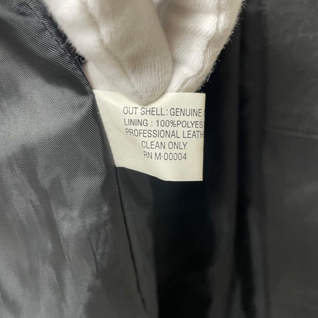 【希少ビンテージ】オールレザーコート ロング丈 本革 ブラック モード