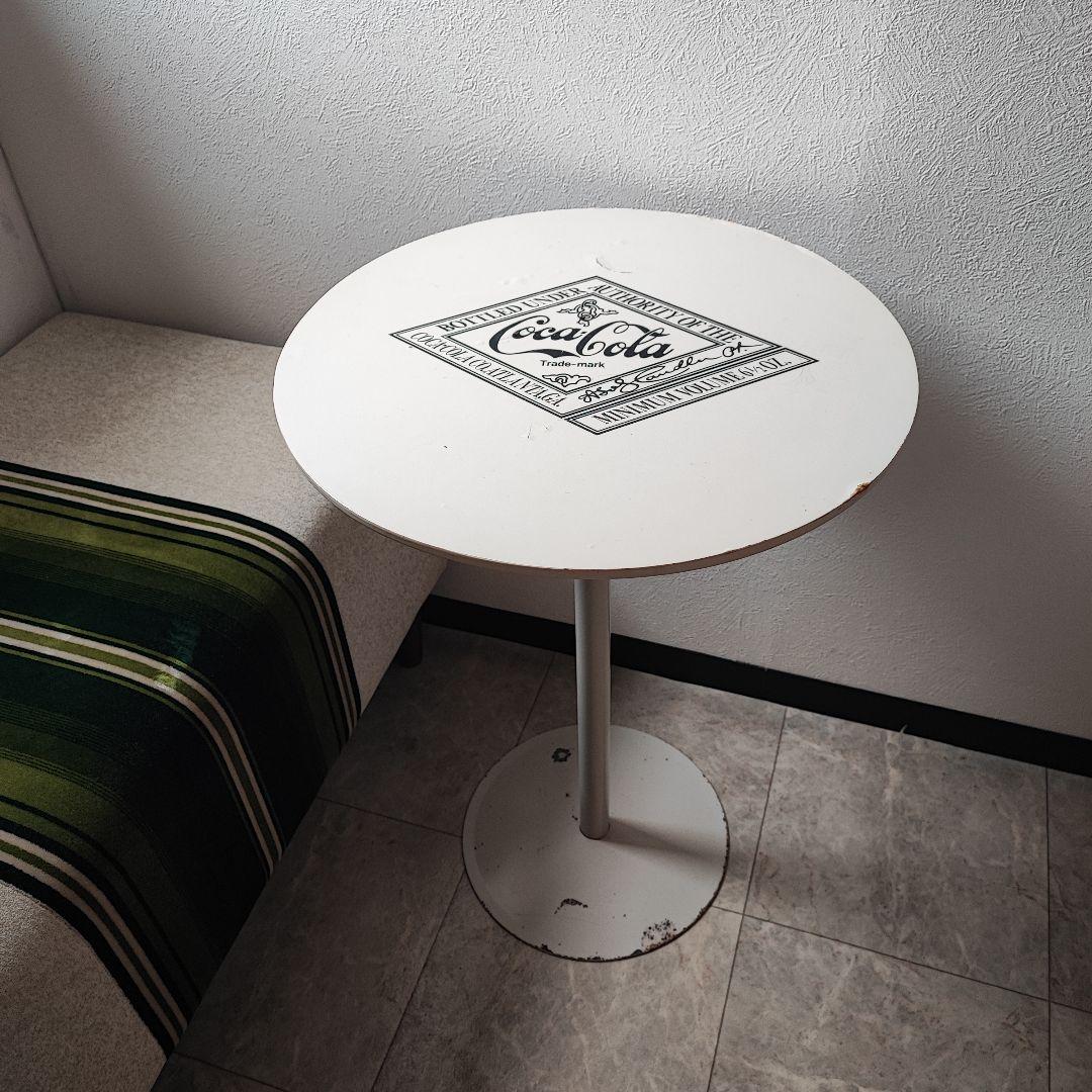 CocaCola ビンテージ カフェテーブル サイドテーブル W450 H640