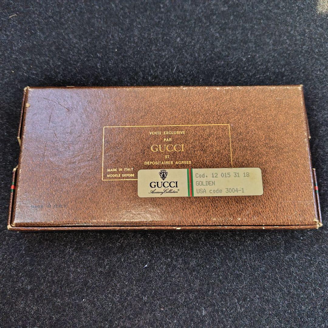 希少 箱付 オールドグッチ GUCCI キーリング カラビナ ゴールド