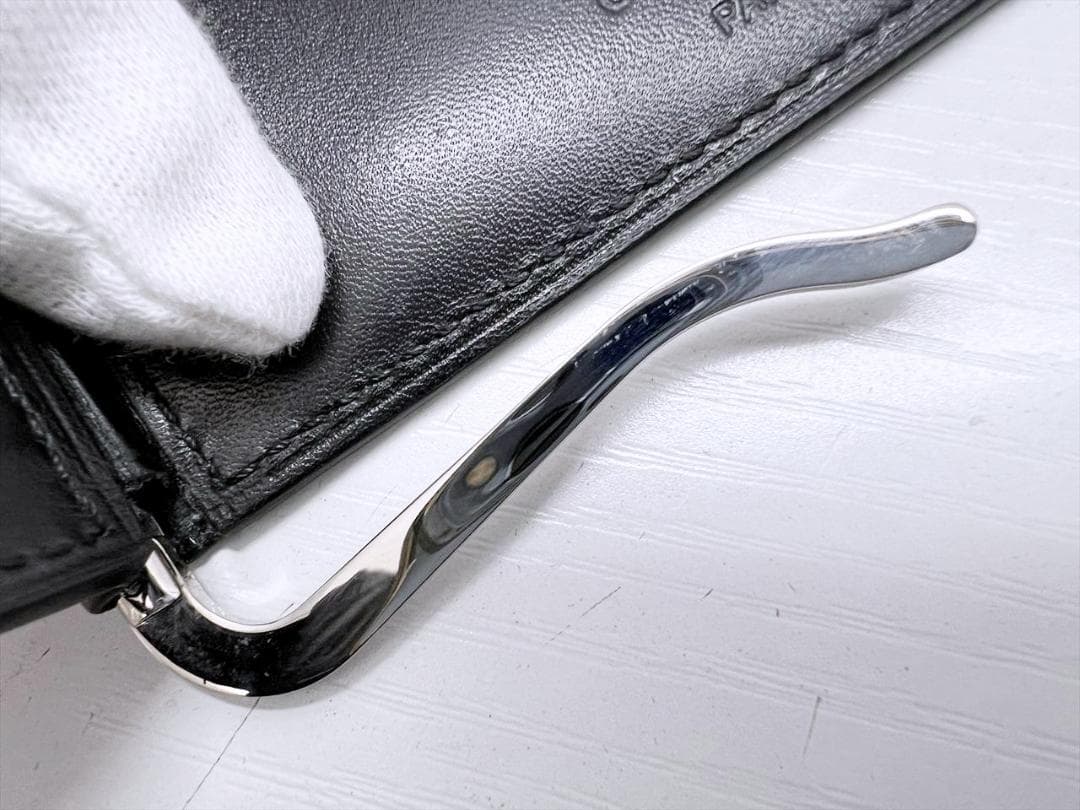 美品　ベルルッティ　アッサオ　スクリットレザー　ビルクリップ　マネークリップ