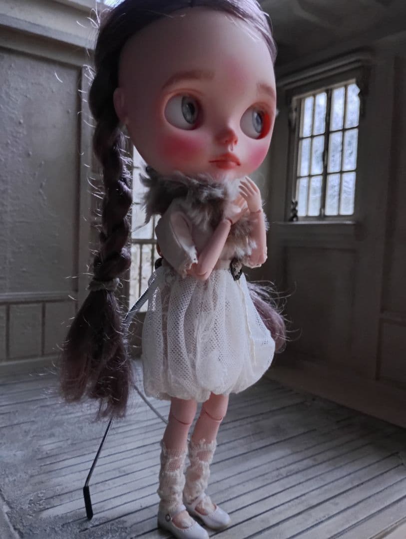 NO.96　組立式: 木製 ドールハウス　背景ボード