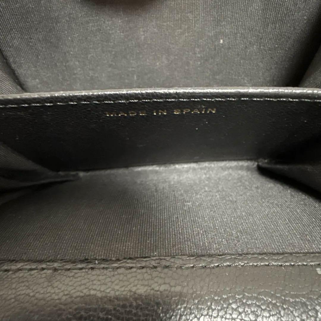 正規品 シャネル 二つ折り財布 黒 スモールウォレット