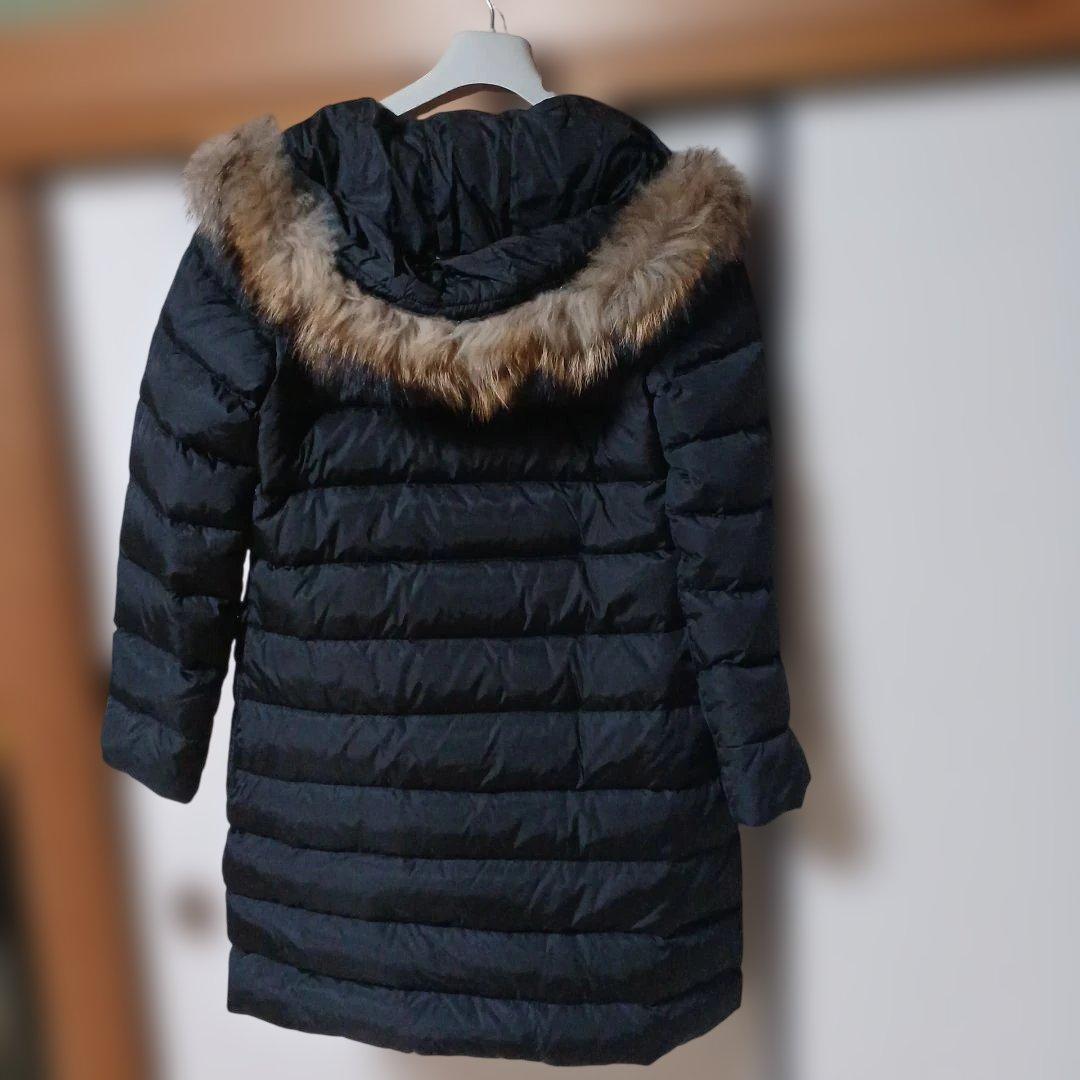MONCLERブラックロングコートサイズ0(国内正規品)