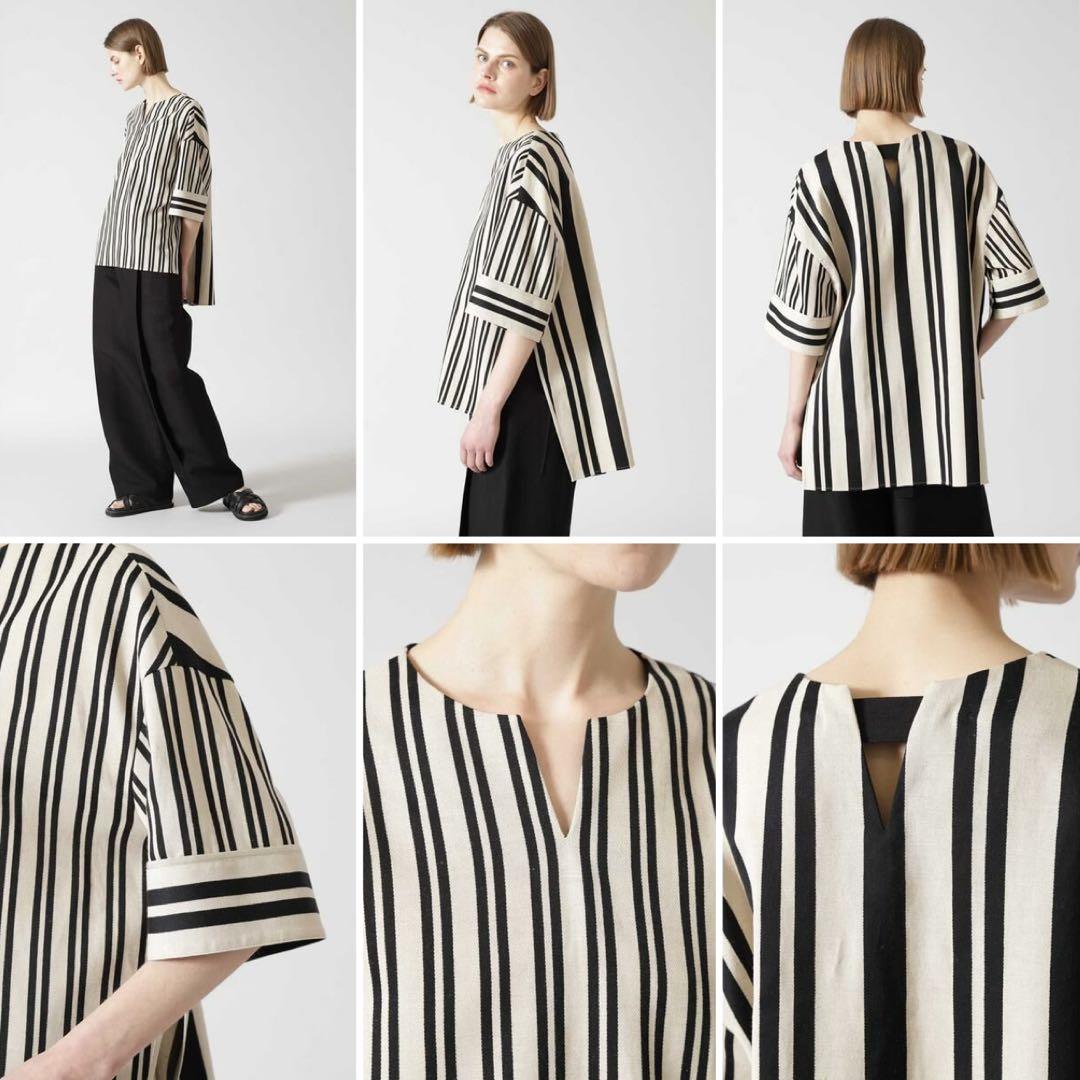 ADORE プリペラストレッチブラウス コットンリネン M相当　極美品