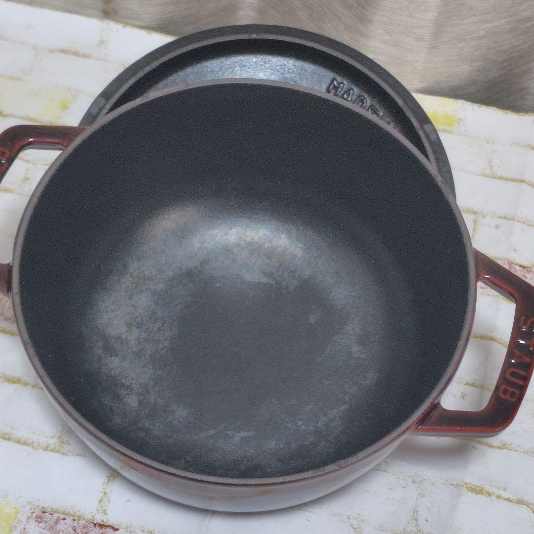 【夕様】staub Wa-NABE ストウブ　ワナベ　グレナディンレッド　М