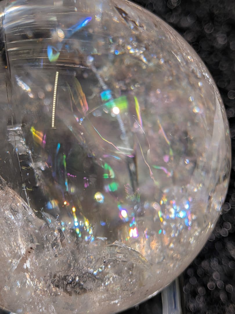 【高品質】天然石ピンクアゼツライト④スフィア 3.9cm　丸玉　置物　新入荷❣️